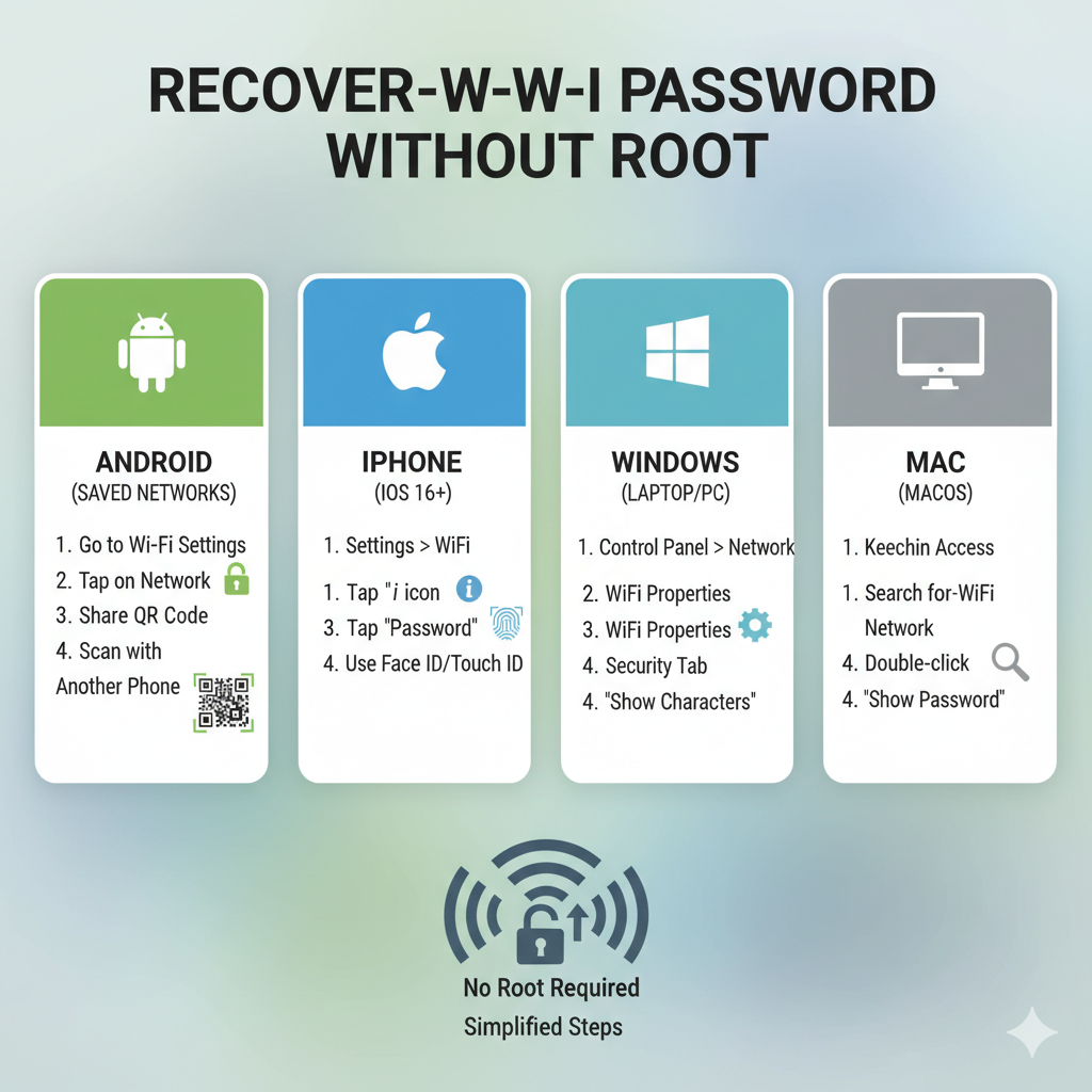 recover wifi password without root