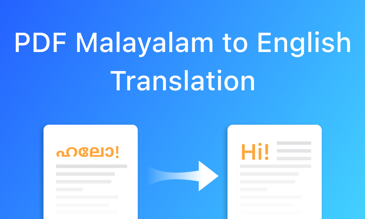 Malayalam to English