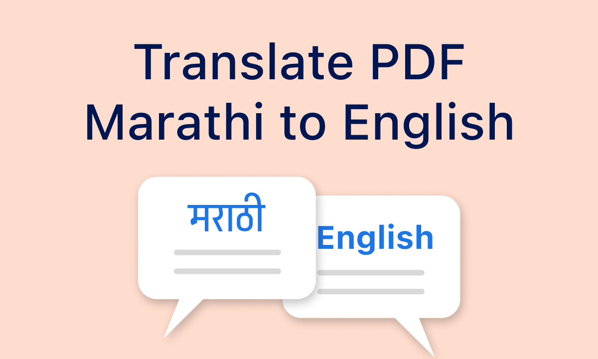 English to Marathi